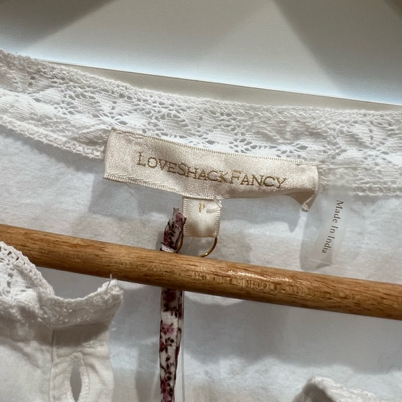 NWT LoveShackFancy Beth White Lace Maxi Dress - Picture 6 of 11